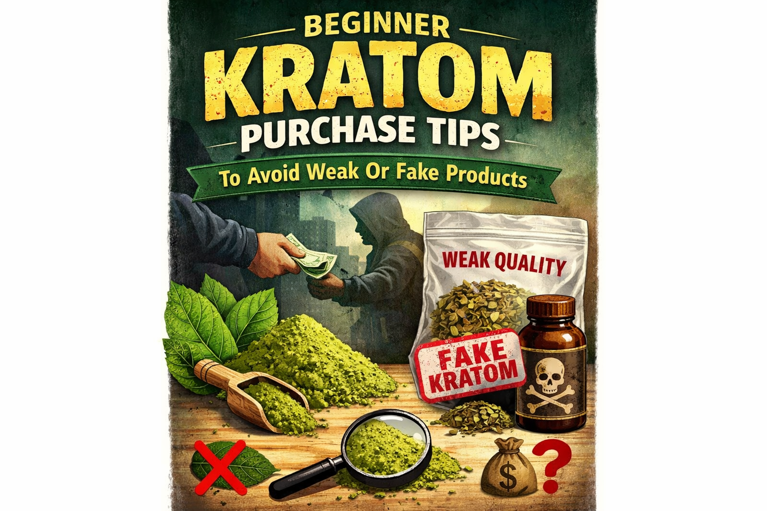 Beginner Kratom Buying Tips To Avoid Weak Or Fake Products