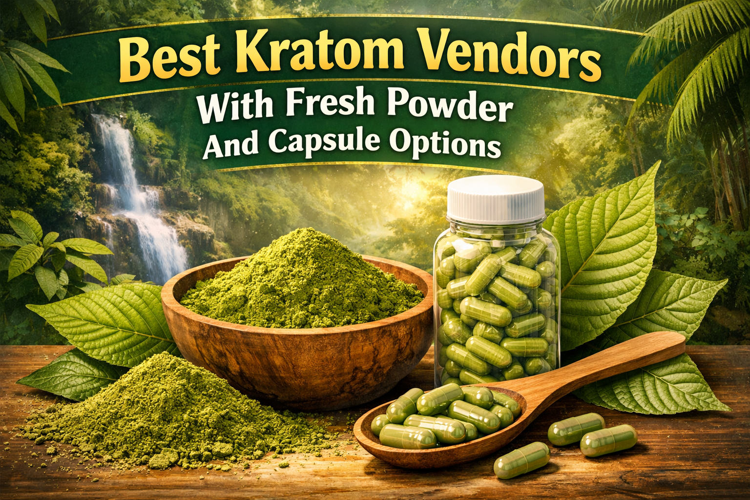 Best Kratom Vendors With Fresh Powder And Capsule Options