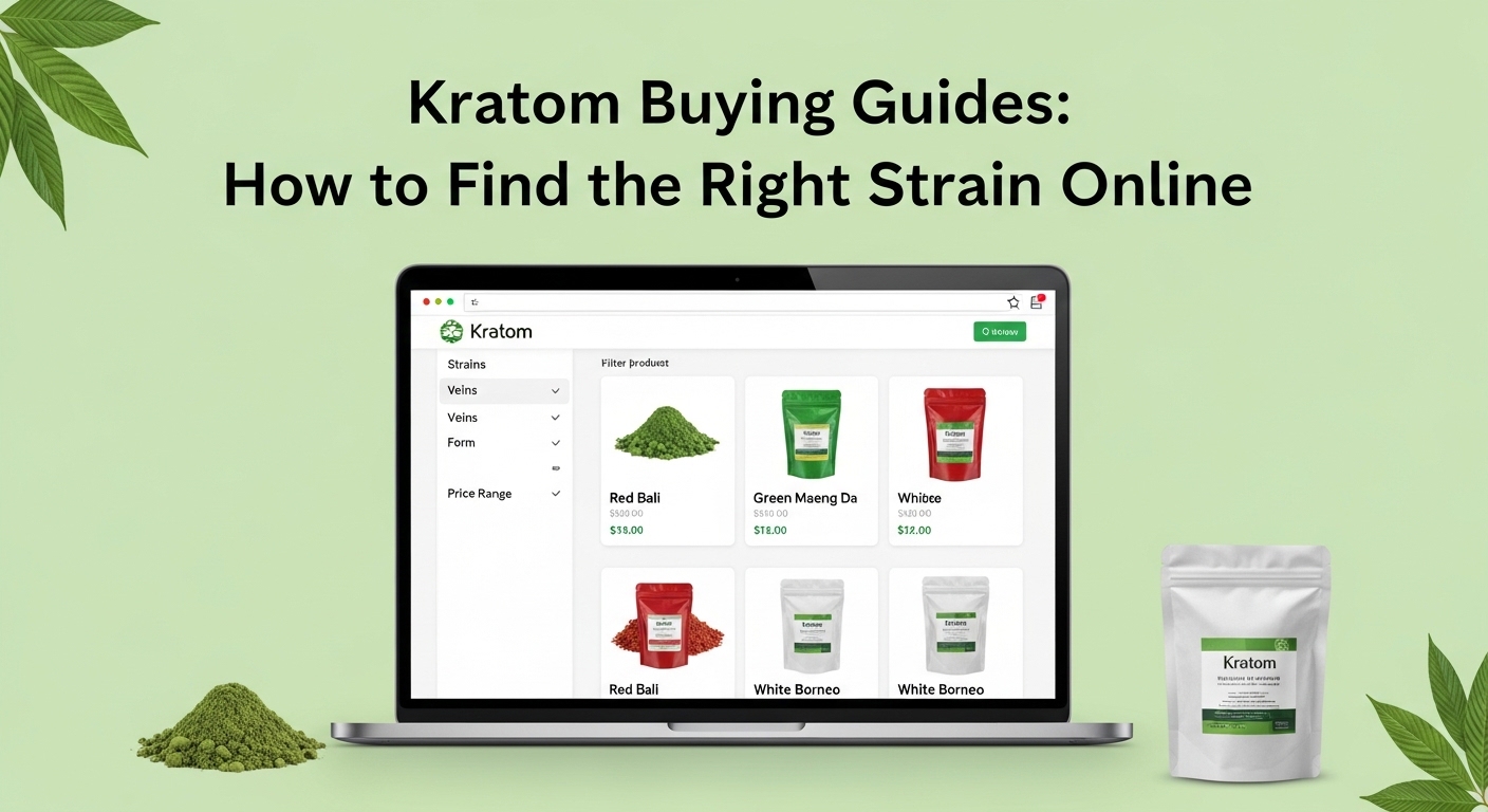 Kratom Buying Guides: How to Find the Right Strain Online