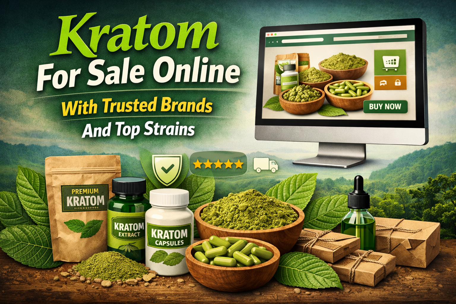 Kratom For Sale Online With Trusted Brands And Top Strains
