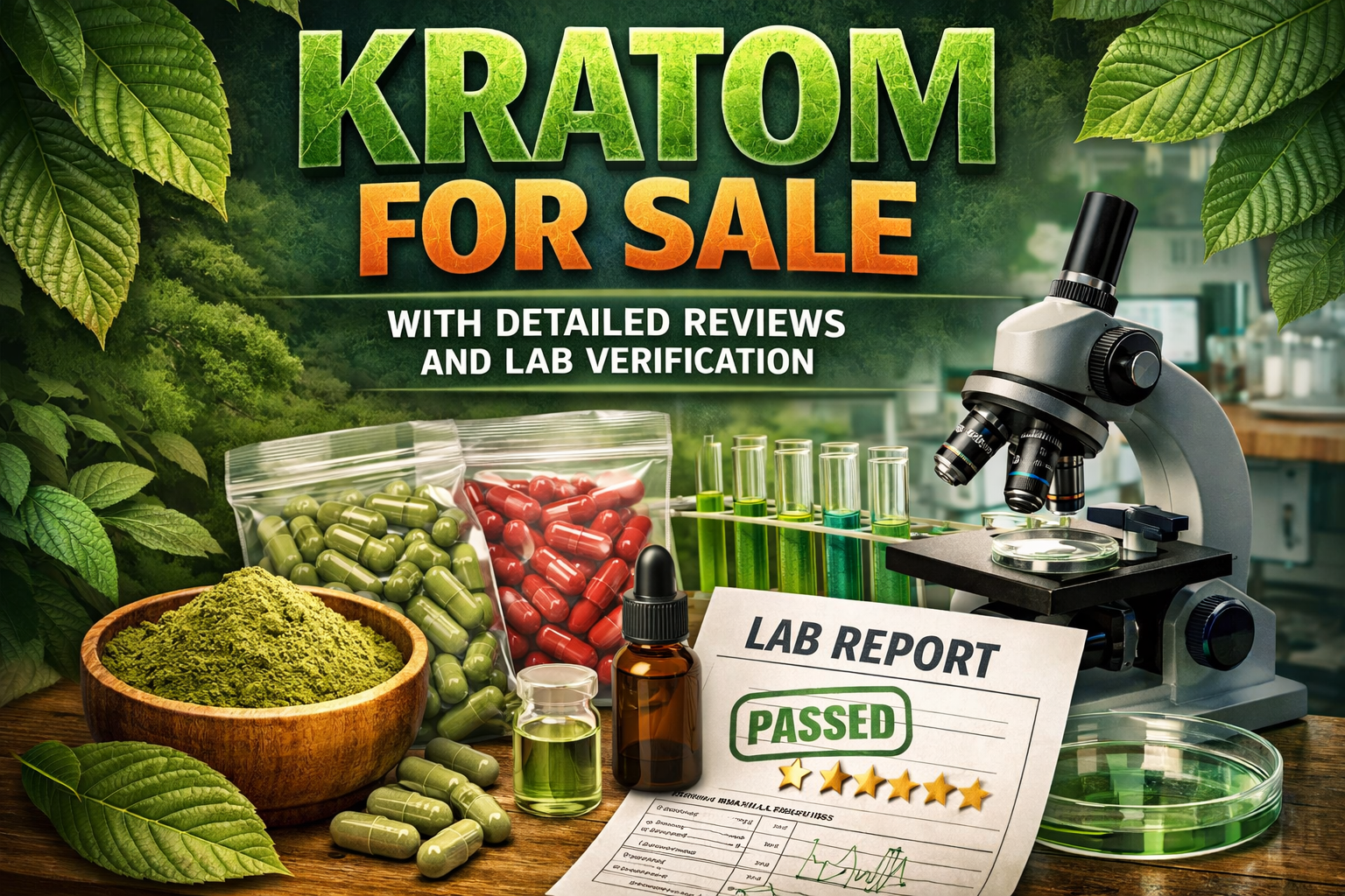 Kratom For Sale With Detailed Reviews And Lab Verification