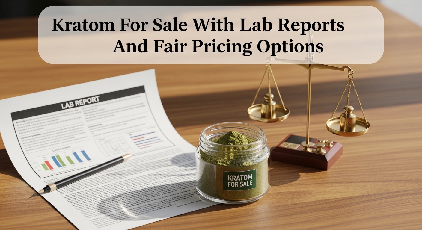 Kratom For Sale With Lab Reports And Fair Pricing Options