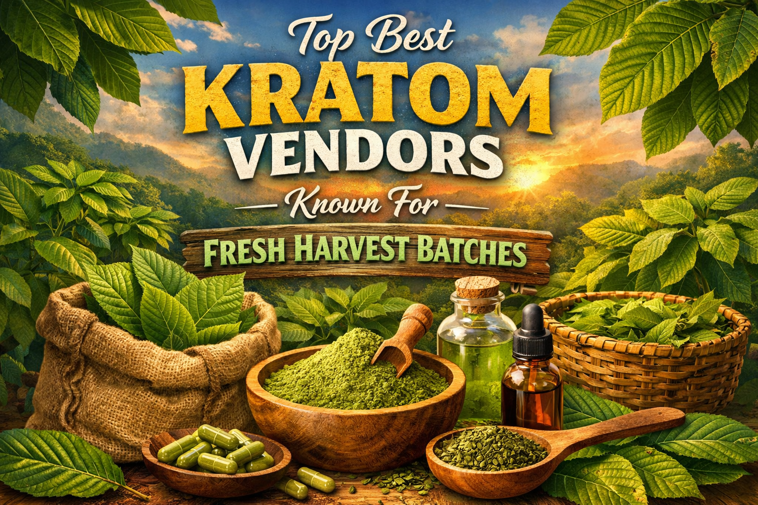 Top Best Kratom Vendors Known For Fresh Harvest Batches